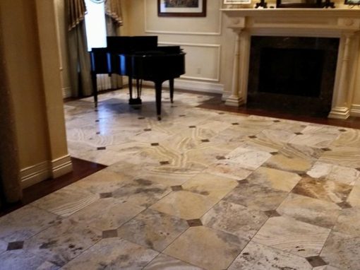 Honed Marble Floor Restoration Southeast Missouri