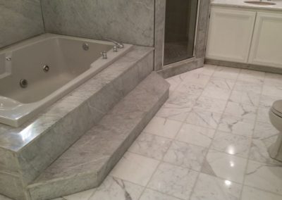 Residential Bathroom Marble Restoration St Louis MO